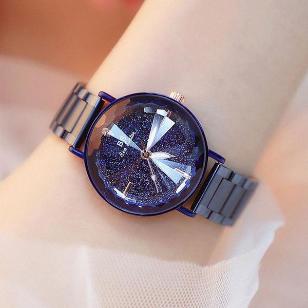 wristwatches starry sky dial crystal watch women waterproof stainless steel quartz roman scale multi cutting surface mirror, Slivery;brown
wristwatches starry sky dial crystal watch women waterproof stainless steel quartz roman scale multi cutting surface mirror, Slivery;brown
