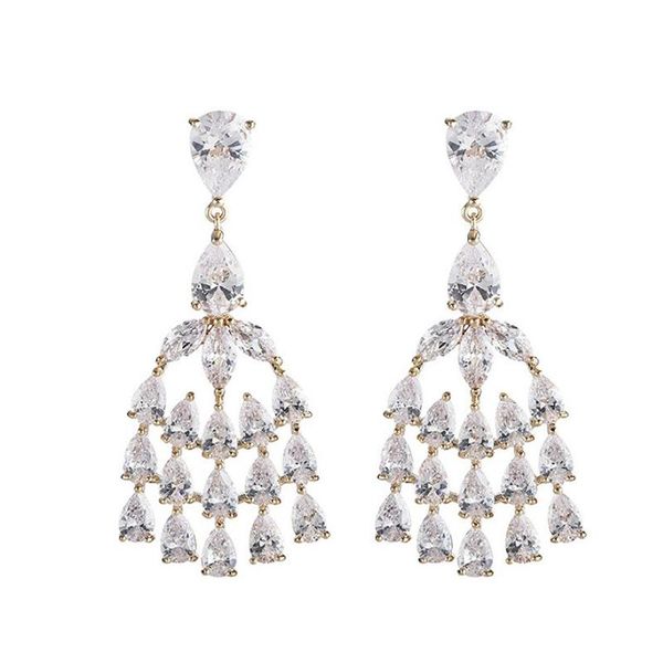 dangle & chandelier 925 silver needle long drop zircon earrings 210323-31 
dangle & chandelier 925 silver needle long drop zircon earrings 210323-31