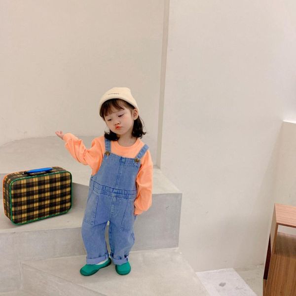 jumpsuits spring denim overalls arrival korean style boys and girls casual suspender trousers, Blue
jumpsuits spring denim overalls arrival korean style boys and girls casual suspender trousers, Blue