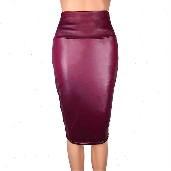 package hip or back slit bud skirt women pu leather high waist midi autumn spring ladies office work wear plus size, Black
package hip or back slit bud skirt women pu leather high waist midi autumn spring ladies office work wear plus size, Black