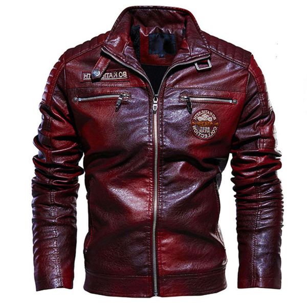 20212020 new leisure collar zipper embroidery pu leather jacket men's motorcycle wear, Black;brown
20212020 new leisure collar zipper embroidery pu leather jacket men's motorcycle wear, Black;brown