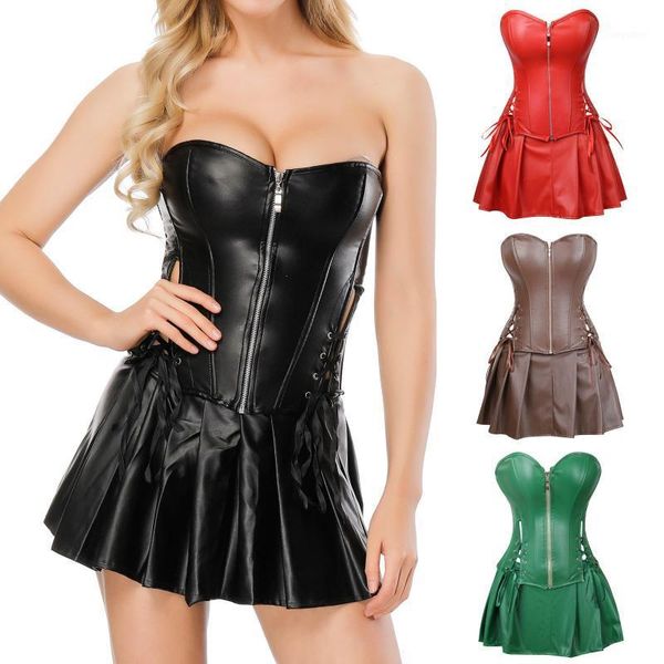 women leather lingerie tights underwear bodysuit nightdress tummy slimming girdles breathable bandage zipper abdomen shaper, Black;brown
women leather lingerie tights underwear bodysuit nightdress tummy slimming girdles breathable bandage zipper abdomen shaper, Black;brown