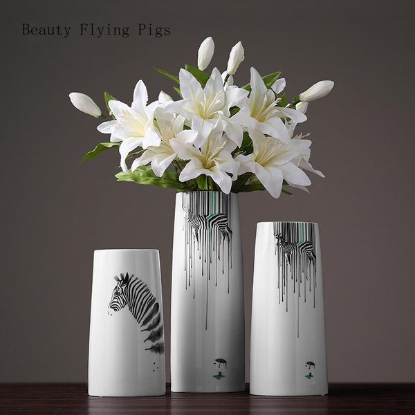 nordic modern zebra ceramic vase living room tv cabinet home accessories flower creative creative flower decoration ornaments
nordic modern zebra ceramic vase living room tv cabinet home accessories flower creative creative flower decoration ornaments