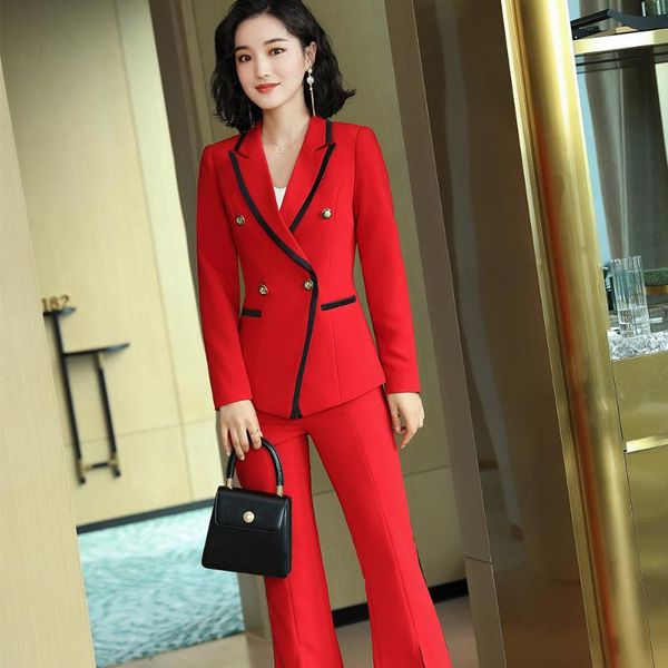 women's two piece pants pant women formal suit for office work wear uniform ol ladies blazers jacket with trouser set suits 2 pieces se, White
women's two piece pants pant women formal suit for office work wear uniform ol ladies blazers jacket with trouser set suits 2 pieces se, White