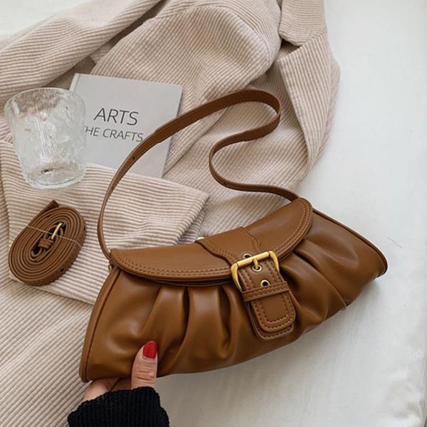 evening bags pu leather women retro handbag solid color pleated baguette bag for ladies 2021 autumn fashional crossbody
evening bags pu leather women retro handbag solid color pleated baguette bag for ladies 2021 autumn fashional crossbody