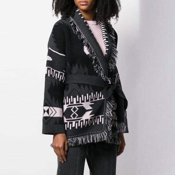 2021 new overisized retro jacquard cardigan women sweaters tassel trims long sleeve winter warm thick knitted sweater overcoat o3yw, White;black
2021 new overisized retro jacquard cardigan women sweaters tassel trims long sleeve winter warm thick knitted sweater overcoat o3yw, White;black
