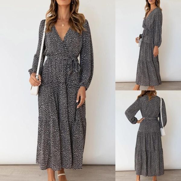 casual dresses vintage elegant long dress women's wrap sleeve tiered slit fall belted flowy midi ladies party, Black;gray
casual dresses vintage elegant long dress women's wrap sleeve tiered slit fall belted flowy midi ladies party, Black;gray