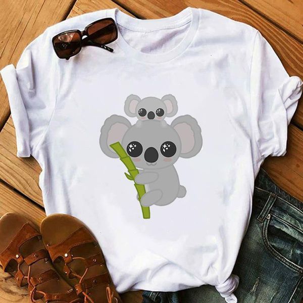 summer cute koala printing tshirts women fashion casual short sleeve tee shirt harajuku graphic female t-shirt clothes, White 
summer cute koala printing tshirts women fashion casual short sleeve tee shirt harajuku graphic female t-shirt clothes, White