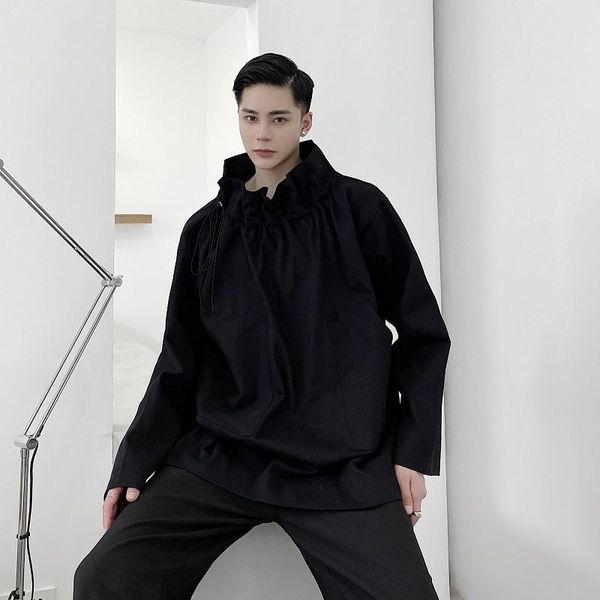 men's jackets male women couple japan streetwear loose coat outerwear men adjustable drawstring stand collar pullover jacket overcoat, Black;brown
men's jackets male women couple japan streetwear loose coat outerwear men adjustable drawstring stand collar pullover jacket overcoat, Black;brown