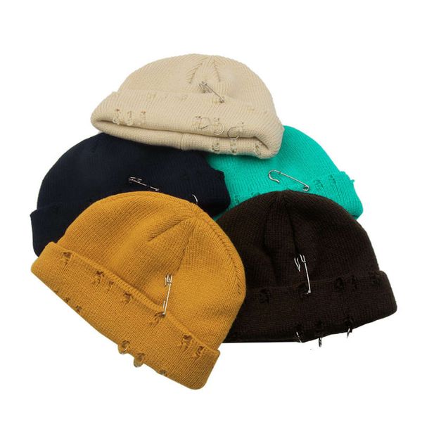 hat wool women's autumn and pin solid color perforated knitted melon skin yuppie cold hip hop fashion, Blue;gray
hat wool women's autumn and pin solid color perforated knitted melon skin yuppie cold hip hop fashion, Blue;gray