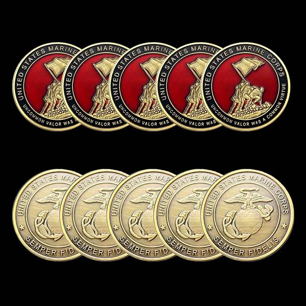 5pcs non magnetic usa marine corps bronze plated coins arts and crafts navy emblem semper fidelis military challenge collectible gifts
5pcs non magnetic usa marine corps bronze plated coins arts and crafts navy emblem semper fidelis military challenge collectible gifts
