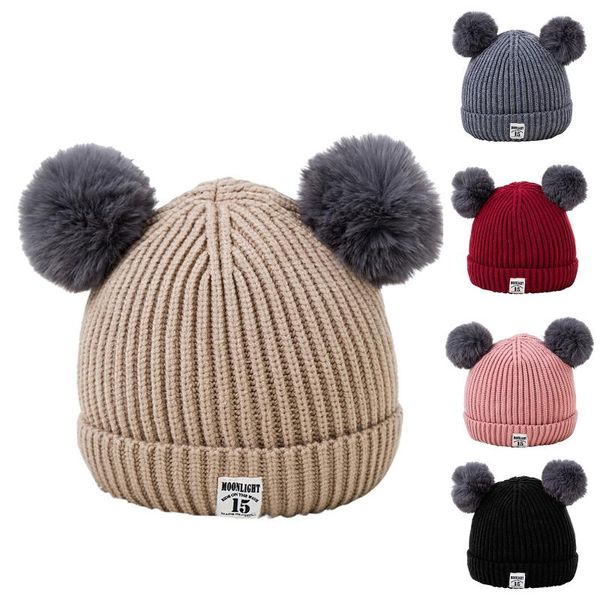 beanies children's pompom hats boys girls solid color cute two outwear warm cotton skullies casquette
beanies children's pompom hats boys girls solid color cute two outwear warm cotton skullies casquette