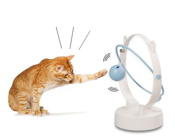 cat toys entertainment to relieve boredom swinging bell ball perpetual motion with leakage function
