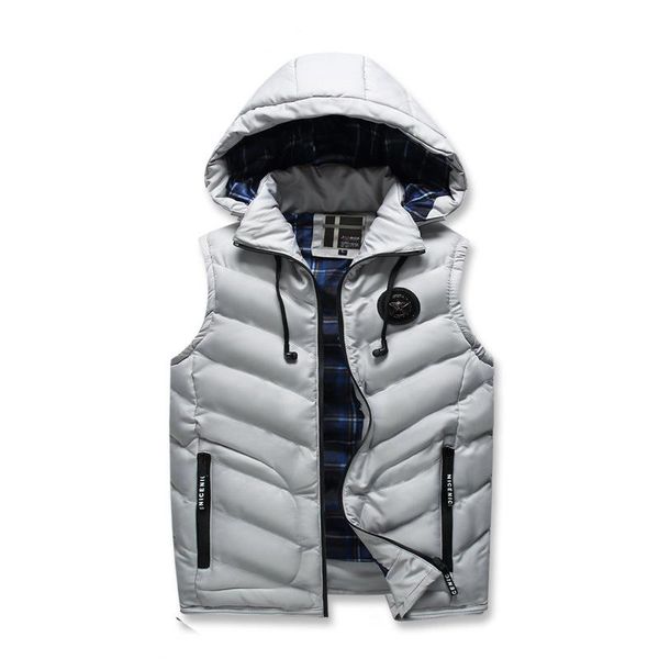 men's vests brand mens fleece sleeveless jacket winter fashion hooded casual coat cotton-padded vest men thicken waistcoat m-3xl, Black;white
men's vests brand mens fleece sleeveless jacket winter fashion hooded casual coat cotton-padded vest men thicken waistcoat m-3xl, Black;white