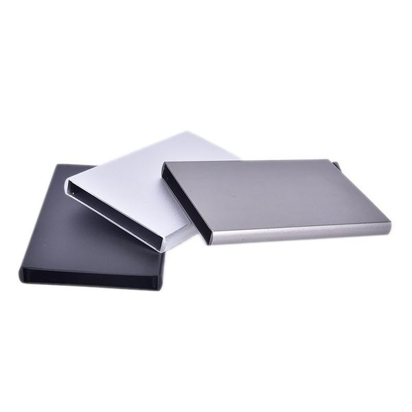 card holders quality stainless steel holder men slim anti protect travel id cardholder women wallet metal case, Brown;gray
card holders quality stainless steel holder men slim anti protect travel id cardholder women wallet metal case, Brown;gray