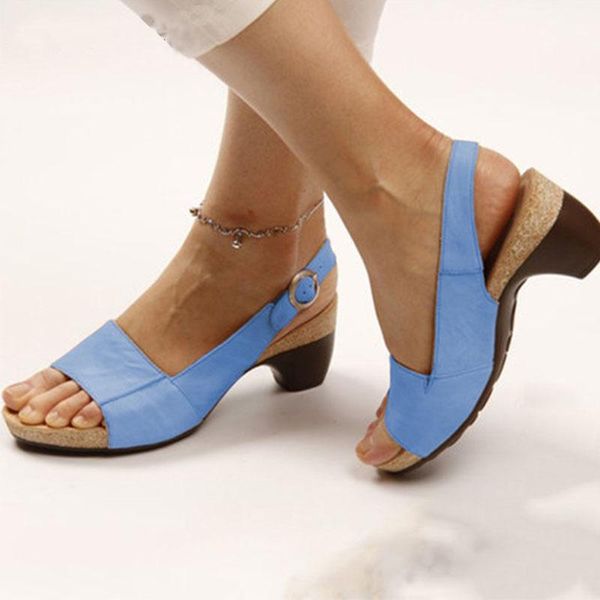 sandals 2021 women's buckle strap mid heel open toe woman ladies sandalias pu summer shoes casual female plus size comfort, Black
sandals 2021 women's buckle strap mid heel open toe woman ladies sandalias pu summer shoes casual female plus size comfort, Black