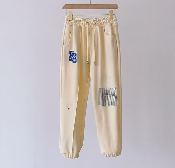 women's pants & capris ader error high waist drawstring letter embroidery loose casual sports women adererror pant, Black;white
women's pants & capris ader error high waist drawstring letter embroidery loose casual sports women adererror pant, Black;white