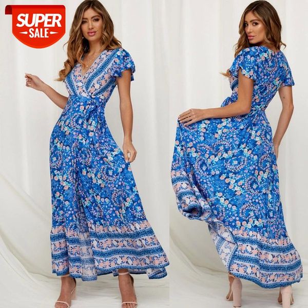 sash irregular behemian maxi dress split long boho vestidos casual women summer dress 2020 vintage printed floral robe blue #hu0v, White;black
sash irregular behemian maxi dress split long boho vestidos casual women summer dress 2020 vintage printed floral robe blue #hu0v, White;black