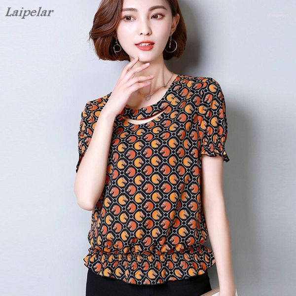 women blouses and shirts summer elegant short sleeve chiffon blouse print shirt casual loose ladies female clothing women's, White
women blouses and shirts summer elegant short sleeve chiffon blouse print shirt casual loose ladies female clothing women's, White