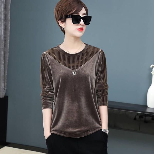 women's t-shirt women t shirt warm golden velvet pullovers winter round neck long sleeve bottoming slim plus size 4xl y36, White
women's t-shirt women t shirt warm golden velvet pullovers winter round neck long sleeve bottoming slim plus size 4xl y36, White