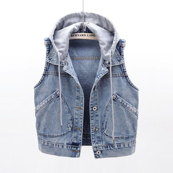 women's vests autumn vintage short big pocket removable hooded denim vest women waistcoat sleeveless jacket plus size loose jeans femal, Black;white
women's vests autumn vintage short big pocket removable hooded denim vest women waistcoat sleeveless jacket plus size loose jeans femal, Black;white