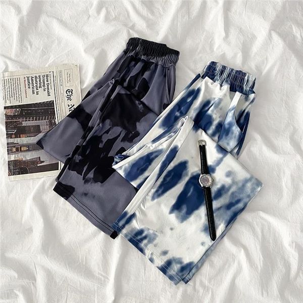 tie dye print wide leg womens capris trousers high waist summer fashion female streetwear loose long, Black;white
tie dye print wide leg womens capris trousers high waist summer fashion female streetwear loose long, Black;white