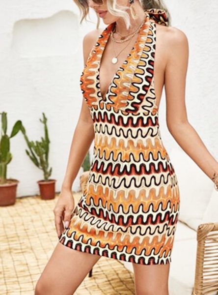 casual dresses women summer bodycon mini dress adults sleeveless printed deep v-neck halterneck backless bohemian beach, Black;gray
casual dresses women summer bodycon mini dress adults sleeveless printed deep v-neck halterneck backless bohemian beach, Black;gray