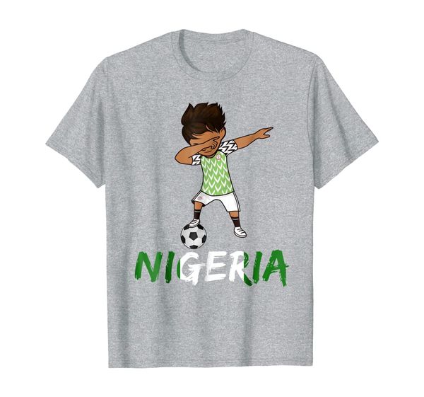 Nigeria Dabbing Shirt, 2018 Football Kit, Soccer Jersey, White;black