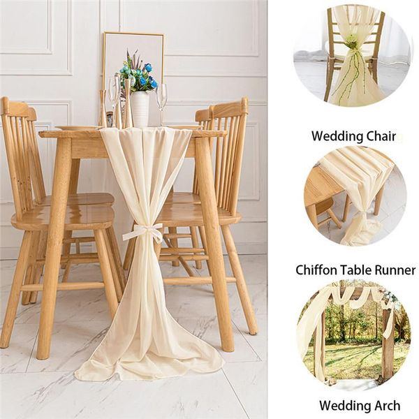 table cloth 27*120 inch wedding white chiffon runner tablecloth cover chair sash party decor banquet
table cloth 27*120 inch wedding white chiffon runner tablecloth cover chair sash party decor banquet