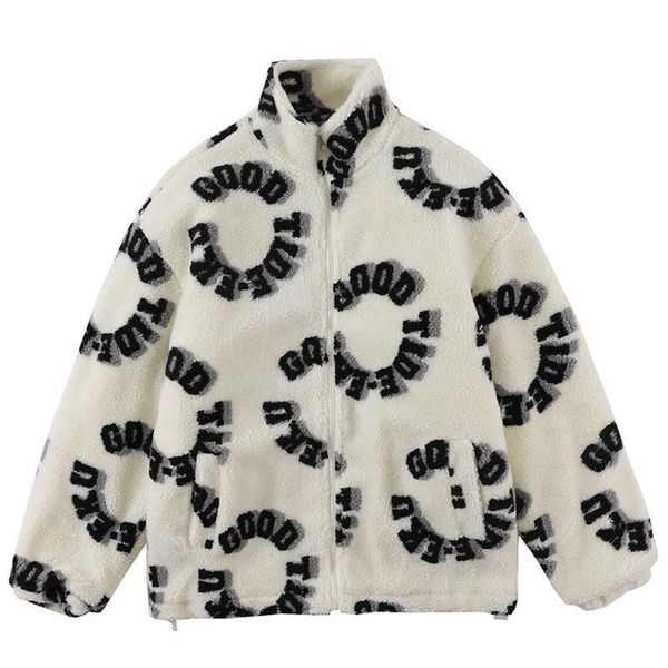 men's jackets harajuku vintage letter print lamb wool fleece jacket outwear streetwear mens hip hop oversize retro thick, Black;brown
men's jackets harajuku vintage letter print lamb wool fleece jacket outwear streetwear mens hip hop oversize retro thick, Black;brown