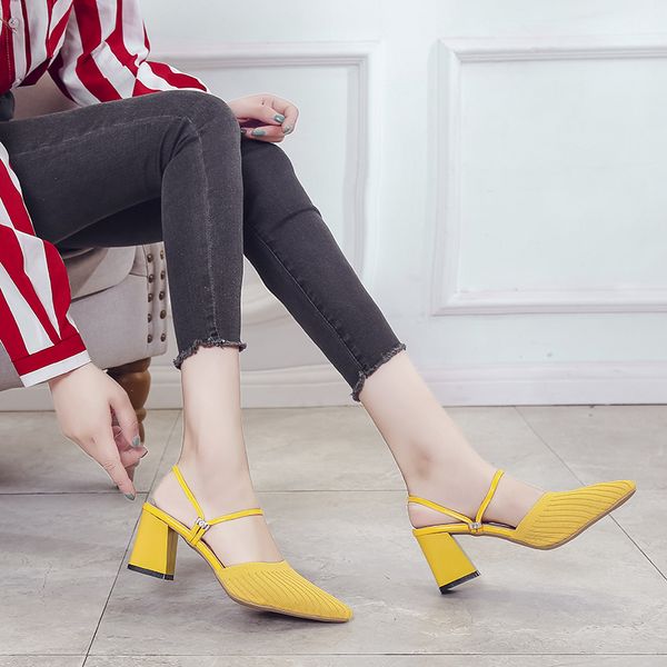 summer women sandals high heel ladies slippers pointed toe slip-on women office pumps women casual shoes sandalias mujer, Black
summer women sandals high heel ladies slippers pointed toe slip-on women office pumps women casual shoes sandalias mujer, Black