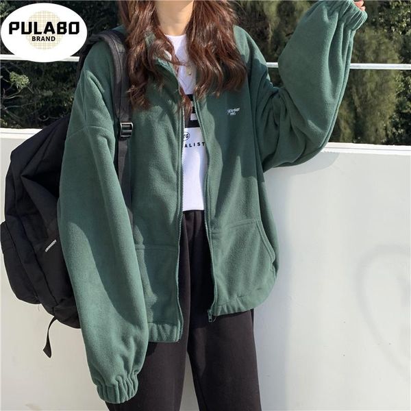 women's jackets women loose plus velvet zip-up pockets letter casual oversize bf ulzzang harajuku daily streetwear womens trendy, Black;brown
women's jackets women loose plus velvet zip-up pockets letter casual oversize bf ulzzang harajuku daily streetwear womens trendy, Black;brown