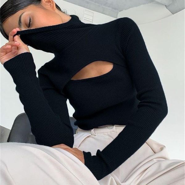women's t-shirt ribber knitted turtleneck women hollow out casual long sleeve multicolor t shirt skinny autumn winter slim tee lady clo, White
women's t-shirt ribber knitted turtleneck women hollow out casual long sleeve multicolor t shirt skinny autumn winter slim tee lady clo, White