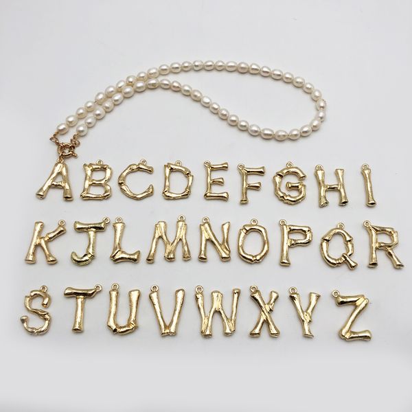 european and american cross-border freshwater pearl 26 english alphabet stainless steel buckle gold pendant necklace beaded pearl jewelry, Silver
european and american cross-border freshwater pearl 26 english alphabet stainless steel buckle gold pendant necklace beaded pearl jewelry, Silver