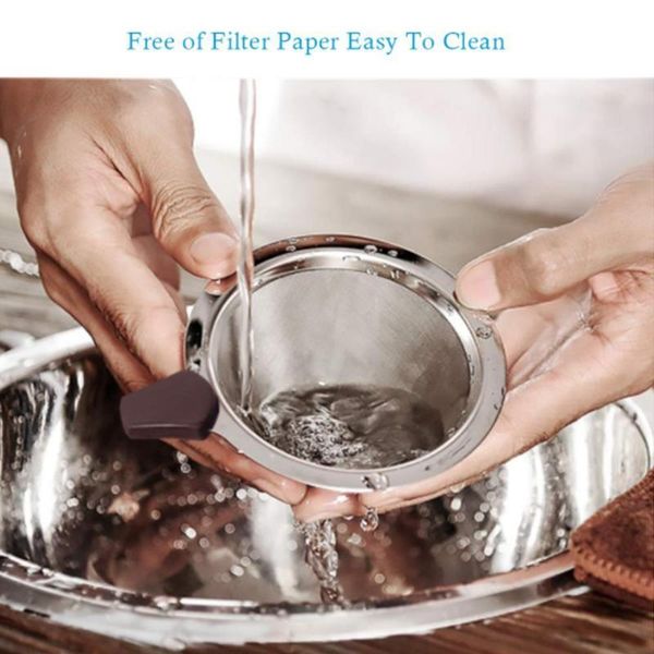 coffee filters steel filter removable cone dripper easy to maintain and clean reusable tool
coffee filters steel filter removable cone dripper easy to maintain and clean reusable tool