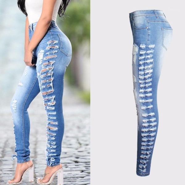 women high waist summer pencil skinny jeans female ripped hole cowboy denim pants laies blue fashional jean trousers women's
women high waist summer pencil skinny jeans female ripped hole cowboy denim pants laies blue fashional jean trousers women's