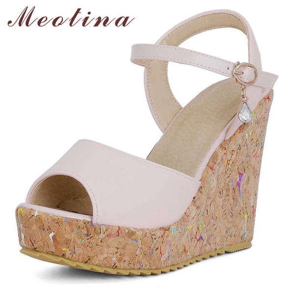 meotina women sandals shoes wedges super high heel sandals buckle peep toe ladies footwear summer pink black big size 43 210608
meotina women sandals shoes wedges super high heel sandals buckle peep toe ladies footwear summer pink black big size 43 210608