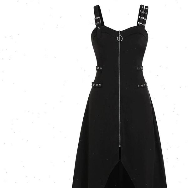 women gothic dress vintage black punk plus size cool solid zipper irregular hem sleeveless camisole mini dress woman vestidos, Black;gray
women gothic dress vintage black punk plus size cool solid zipper irregular hem sleeveless camisole mini dress woman vestidos, Black;gray