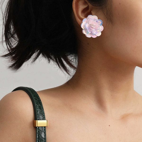 jewelry personality colorful versatile temperament simple handmade flower geometric beaded earrings for women, Silver
jewelry personality colorful versatile temperament simple handmade flower geometric beaded earrings for women, Silver