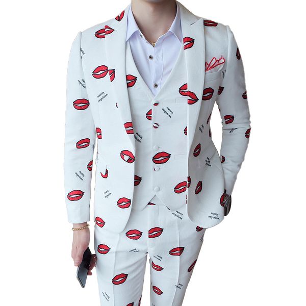 men's suits & blazers (jacket + vest pants) men's wedding , boyfriend fashion suit, three piece set, casual printing, White;black
men's suits & blazers (jacket + vest pants) men's wedding , boyfriend fashion suit, three piece set, casual printing, White;black