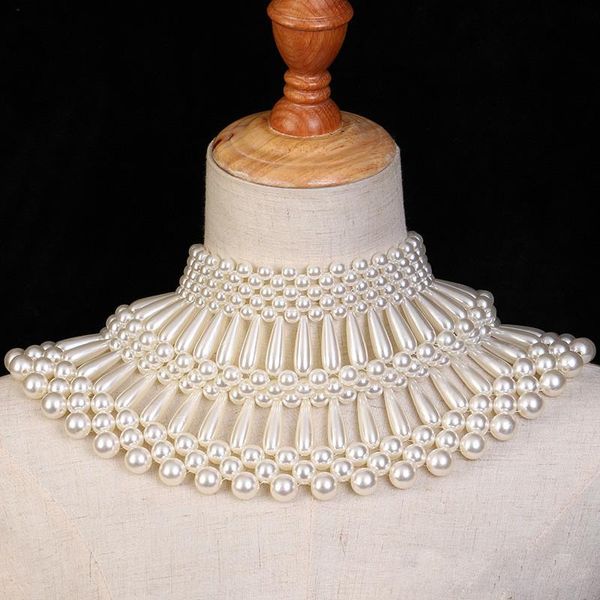 chokers imitation pearls chunky bead ball statement collar choker necklace for women fashion handmade wedding party jewelry, Golden;silver
chokers imitation pearls chunky bead ball statement collar choker necklace for women fashion handmade wedding party jewelry, Golden;silver