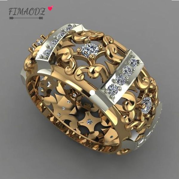 wedding rings fimaodz for women hollow wide version zircon ring gold pattern inlaid crystal jewelry engagement gift, Slivery;golden
wedding rings fimaodz for women hollow wide version zircon ring gold pattern inlaid crystal jewelry engagement gift, Slivery;golden