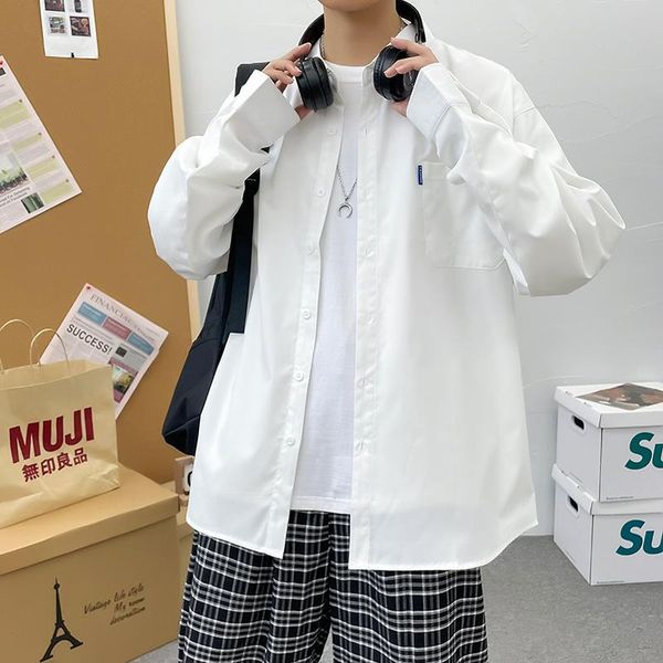 men's casual shirts lifenwenna autumn long sleeve shirt solid business office front patch chest pocket loose man dress 5xl, White;black
men's casual shirts lifenwenna autumn long sleeve shirt solid business office front patch chest pocket loose man dress 5xl, White;black
