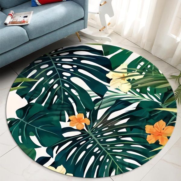 carpets nordic green tropical plants leaves floral round carpet bedroom bedside rug chair floor mat decor soft children's girl
carpets nordic green tropical plants leaves floral round carpet bedroom bedside rug chair floor mat decor soft children's girl