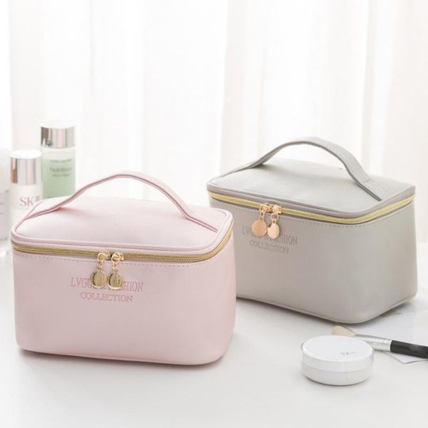 cosmetic bags & cases 1 pc large women bag pu leather waterproof zipper make up travel washing makeup organizer beauty case
cosmetic bags & cases 1 pc large women bag pu leather waterproof zipper make up travel washing makeup organizer beauty case