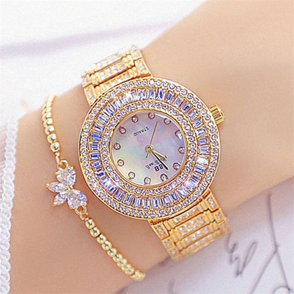 gold watches women famous brand diamond quartz women watches crystal golden ladies wrist watch feminino montres femme 210310, Slivery;brown
gold watches women famous brand diamond quartz women watches crystal golden ladies wrist watch feminino montres femme 210310, Slivery;brown