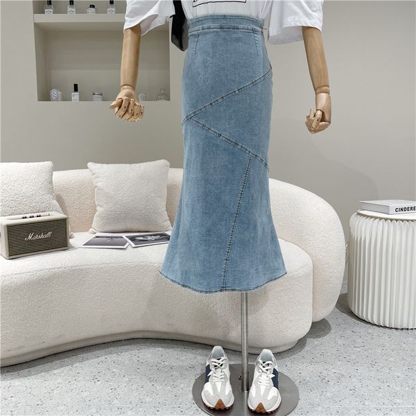 spring summer fashion fishtail feminine fine adjustment middle length denim skirt 0lae, Black
spring summer fashion fishtail feminine fine adjustment middle length denim skirt 0lae, Black