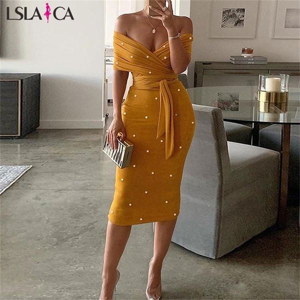 fashion dress women off shoulder elegant midi dress bandage backless office party evening bodycon women dress 210309, Black;gray
fashion dress women off shoulder elegant midi dress bandage backless office party evening bodycon women dress 210309, Black;gray