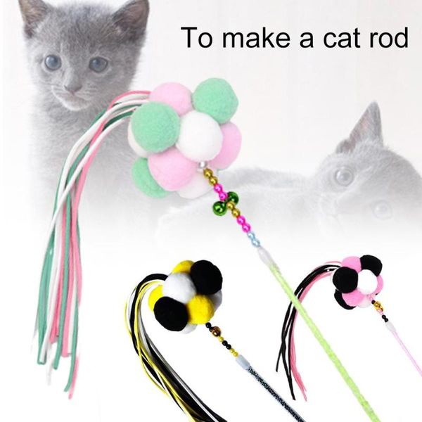 1pc cats teaser wand toy pet cats kitten play bite toy pompom plush ball bell tassel teaser feather interactive wand stick
1pc cats teaser wand toy pet cats kitten play bite toy pompom plush ball bell tassel teaser feather interactive wand stick