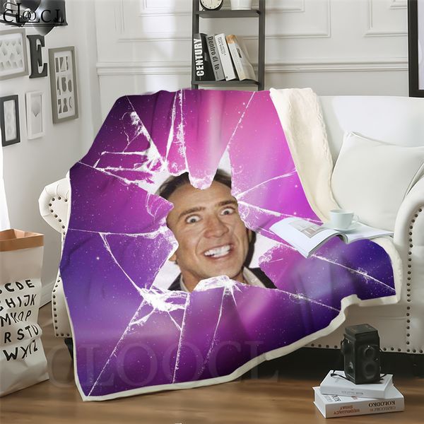 cloocl blankets movie star nicolas cage funny 3d print casual style sofa travel throw blanket teens bedding plush quilt
cloocl blankets movie star nicolas cage funny 3d print casual style sofa travel throw blanket teens bedding plush quilt